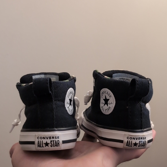 Converse Kids Black And Camo High-Top Toddler Shoes - Picture 3 of 4